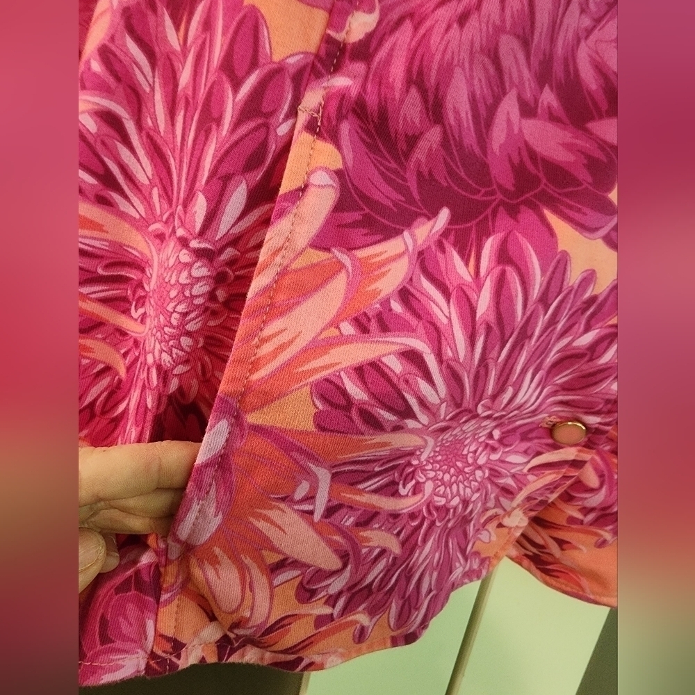 Isaac Mizrahi Live MultiColor Floral Button Blazer/Jacket - Picture 4 of 11